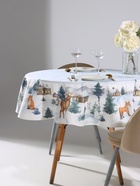 Скатерть новогодняя «Этель» Forest animals, d=150 см ±3 см с ГМВО, 100% хлопок, саржа 190 г/м² - Фото 9