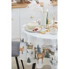 Скатерть новогодняя «Этель» Forest animals, d=150 см ±3 см с ГМВО, 100% хлопок, саржа 190 г/м² - Фото 2