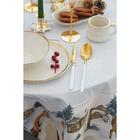 Скатерть новогодняя «Этель» Forest animals, d=150 см ±3 см с ГМВО, 100% хлопок, саржа 190 г/м² - Фото 6