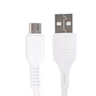 Кабель Borofone BX51, microUSB - USB, 2.4 А, 1 м, PVC оплётка, белый - Фото 2