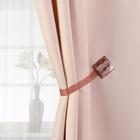 Подхват для штор «Яшма», 3,5 × 3,5 см, цвет коричневый - Фото 1