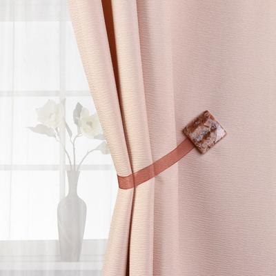 Подхват для штор «Яшма», 3,5 × 3,5 см, цвет коричневый