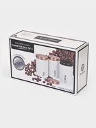Банки для сыпучих Prime, 90 мл, 9×15.5 см, 3 шт., жесть, чёрные - Фото 8