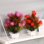 Искусственный цветок в горшке «Расторопша», 12×18 см, МИКС - фото 57949536