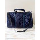 Сумка дорожная, стёганая, отдел на молнии, цвет тёмно-синий - Фото 2