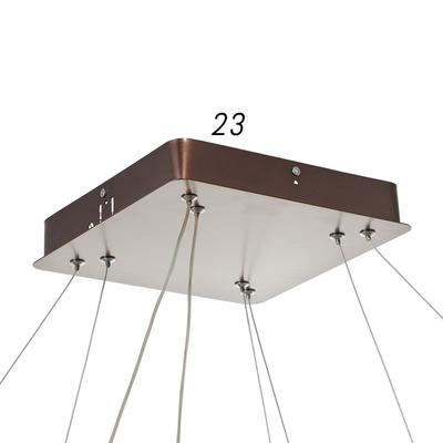Люстра с пультом BayerLux 1509/2CF, светодиодная, 90 Вт, 3000-6000К, кофейная, 60×60×104 см