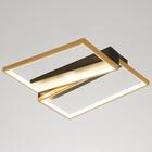 Люстра 2205/2 LED 44Вт 6000К черно-золотой 45х45х7 см BayerLux - фото 24335457