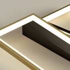 Люстра 2205/2 LED 44Вт 6000К черно-золотой 45х45х7 см BayerLux - фото 24335464