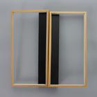 Люстра 2205/2 LED 44Вт 6000К черно-золотой 45х45х7 см BayerLux - фото 24335460