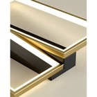 Люстра 2205/2 LED 44Вт 6000К черно-золотой 45х45х7 см BayerLux - фото 24335462