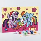 Роспись по холсту 20х30 "Новогодние радости" My Little Pony, 10 кр. по 3мл,кисть. 7183942 - фото 9377796