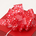 Подарочный бант - шар №5 «Сердца», красный, для упаковки подарков, МИКС - Фото 7