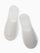 Тапочки одноразовые, антикризисные, подошва 4 мм, белые, 42 р. - Фото 2