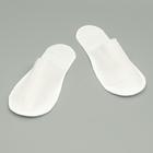 Тапочки одноразовые Эконом белые, закрытый мыс - Фото 1