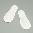 Тапочки одноразовые Эконом белые, закрытый мыс - Фото 3