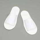 Тапочки одноразовые, махровые, подошва 5 мм, белые, 42 р. - Фото 3