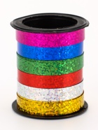 Лента упаковочная голографическая, ассорти, 6 цветов, 0.8 см × 3 м - Фото 2