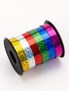 Лента упаковочная голографическая, ассорти, 6 цветов, 0.8 см × 3 м - Фото 3