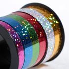Лента упаковочная голографическая, ассорти, 6 цветов, 0.8 см × 3 м - Фото 2