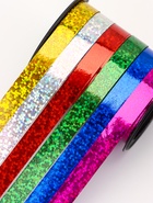 Лента упаковочная голографическая, ассорти, 6 цветов, 0.8 см × 3 м 818638