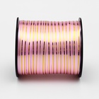 Лента упаковочная с золотой полосой, розовая, 5 мм × 225 м - Фото 2