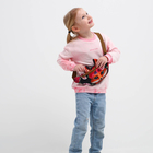 Сумка детская поясная Лисёнок на молнии, наружный карман, цвет чёрный/коричневый - Фото 5