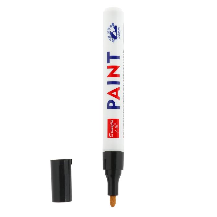 Маркер - карандаш, краска для шин водонепроницаемая на масляной основе, черный - фото 1885220310