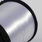 Лента упаковочная для декора, подарков и шаров, серебристая, 5 мм × 225 м - Фото 2