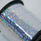 Лента упаковочная голография, серебро, 5 мм × 225 м - Фото 2