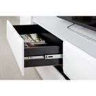 Тумба под ТВ Сидней 13.63, 1299х413х524, цвет чёрный / белый премиум МДФ - Фото 3