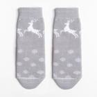 Носки детские махровые, цвет серый, размер 10 - фото 301705601
