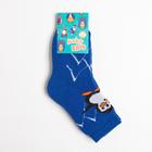 Носки детские махровые, цвет синий, размер 10 - Фото 4