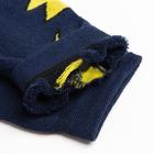 Носки мужские махровые «Молнии», цвет тёмно-синий, размер 25 - Фото 3