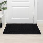 Коврик влаговпитывающий «Чешуйки», 60×90 см, цвет чёрный - фото 24725152