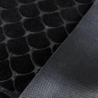 Коврик влаговпитывающий «Чешуйки», 60×90 см, цвет чёрный - фото 24725155