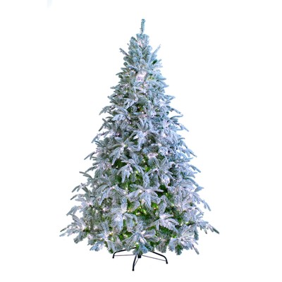 Ель искусственная Green trees «Форесто», премиум, заснеженная, с освещением, 210 см