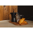 Кофеварка гейзерная Доляна Alum black, на 6 чашек, 300 мл, цвет чёрный - Фото 7