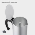 Кофеварка гейзерная Magistro Salem, на 9 чашек, 430 мл, индукция, алюминий, серебристая - Фото 3