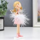 Фигурка полистоун «Ангел-малышка с хвостиками, с сердечком», пух, 16×5.5×7.5 см - Фото 2