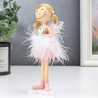 Фигурка полистоун «Ангел-малышка с хвостиками, с сердечком», пух, 16×5.5×7.5 см - Фото 3