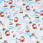 Бумага упаковочная новогодняя глянцевая «С Новым годом», 70×100 см, 1 лист - Фото 4