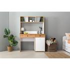 Надстройка на стол Вуди 13.161, 1100х243х803, Белый/Дуб золотой - Фото 2