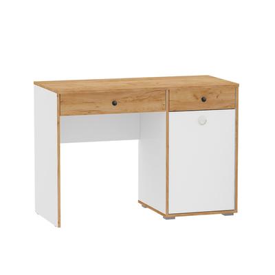 Стол письменный «Вуди 12.42», 1100×527×784 мм, цвет белый/дуб золотой