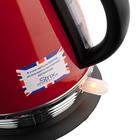 Чайник электрический BRAYER BR1007, металл, 1.7 л, 2200 Вт, автоотключение, красный - фото 9575603