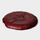 Блюдо стеклянное сервировочное «Флора», d=21 см, цвет красный - фото 4332828