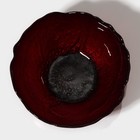 Салатник стеклянный «Флора», d=14 см, цвет красный - Фото 3