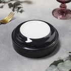 Миска фарфоровая штабелируемая Balance, 450 мл, d=14 см, цвет чёрный - Фото 3
