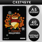 Скетчбук с черными листами «Я сладенькая мандаринка», А5, 40 листов 6980995 - фото 14702077