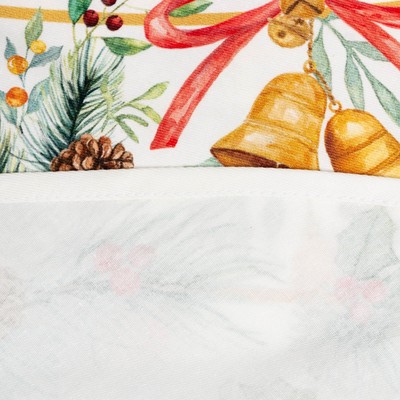 Скатерть новогодняя «Этель» Christmas bells, 150×180±2 см с ГМВО, 100% хлопок, саржа 190 г/м²