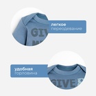 Комбинезон Крошка Я "Мишка", рост 62-68 см, синий 7156042